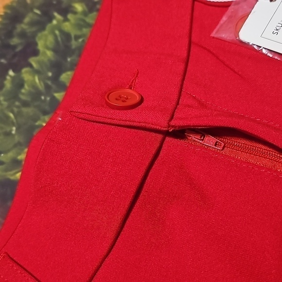 iChosy Comfort Barely Bootcut Stretch Red Dress Pants Size 4 NWT - Picture 6 of 8
